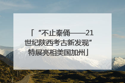 “不止秦俑——21世纪陕西考古新发现”特展亮相美国加州