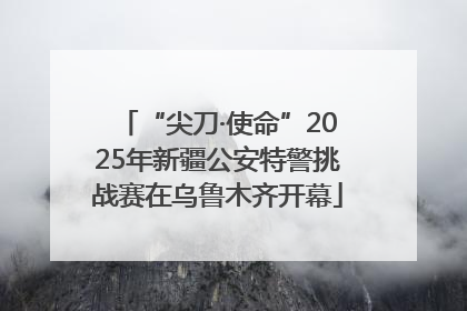 “尖刀·使命”2025年新疆公安特警挑战赛在乌鲁木齐开幕