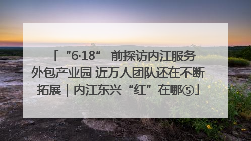 “6·18” 前探访内江服务外包产业园 近万人团队还在不断拓展｜内江东兴“红”在哪⑤