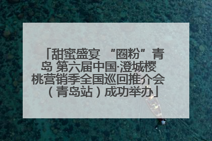 甜蜜盛宴 “圈粉”青岛 第六届中国·澄城樱桃营销季全国巡回推介会（青岛站）成功举办