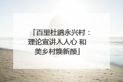 百里杜鹃永兴村：理论宣讲入人心 和美乡村焕新颜