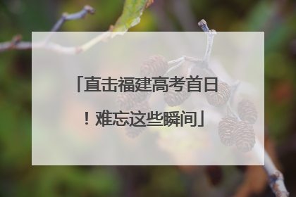 直击福建高考首日！难忘这些瞬间
