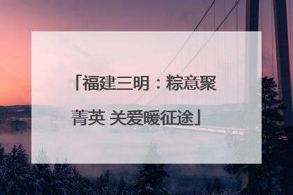 福建三明：粽意聚菁英 关爱暖征途