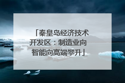 秦皇岛经济技术开发区：制造业向智能向高端攀升