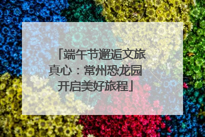 端午节邂逅文旅真心：常州恐龙园开启美好旅程