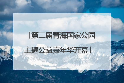 第二届青海国家公园主题公益嘉年华开幕
