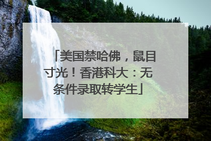 美国禁哈佛，鼠目寸光！香港科大：无条件录取转学生