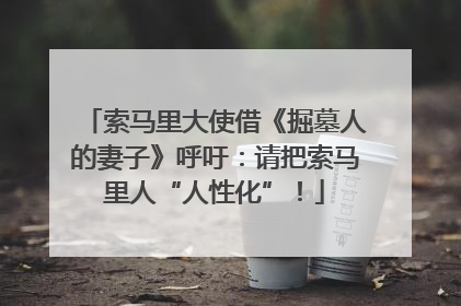 索马里大使借《掘墓人的妻子》呼吁：请把索马里人“人性化”！