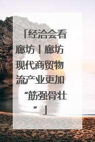 经洽会看廊坊丨廊坊现代商贸物流产业更加“筋强骨壮”