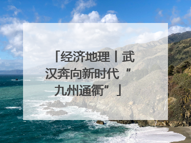 经济地理丨武汉奔向新时代“九州通衢”