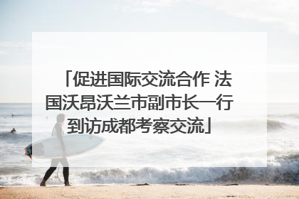 促进国际交流合作 法国沃昂沃兰市副市长一行到访成都考察交流