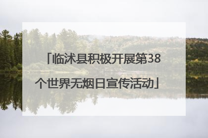 临沭县积极开展第38个世界无烟日宣传活动