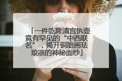 一件乾隆清宫执壶竟有罕见的“中西联名”，揭开铜胎画珐琅器的神秘面纱