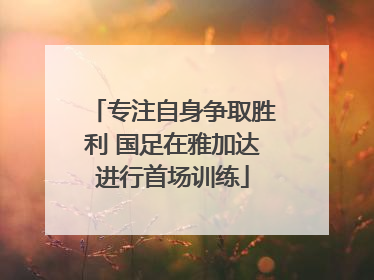专注自身争取胜利 国足在雅加达进行首场训练