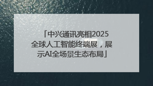 中兴通讯亮相2025全球人工智能终端展，展示AI全场景生态布局