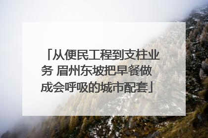 从便民工程到支柱业务 眉州东坡把早餐做成会呼吸的城市配套