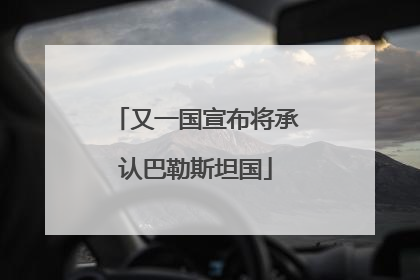 又一国宣布将承认巴勒斯坦国