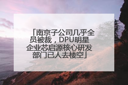 南京子公司几乎全员被裁，DPU明星企业芯启源核心研发部门已人去楼空