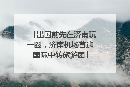 出国前先在济南玩一圈，济南机场首迎国际中转旅游团