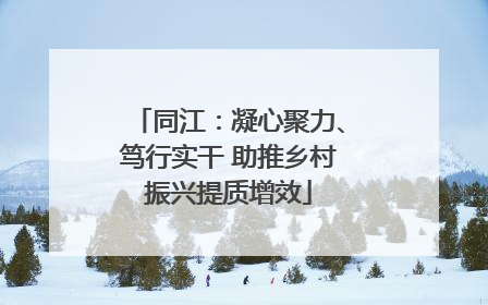 同江：凝心聚力、笃行实干 助推乡村振兴提质增效
