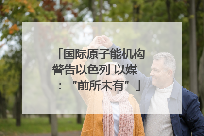 国际原子能机构警告以色列 以媒：“前所未有”