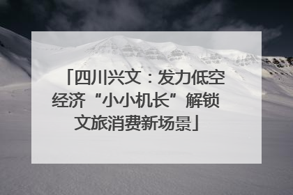 四川兴文：发力低空经济“小小机长”解锁文旅消费新场景
