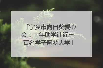 宁乡市向日葵爱心会：十年助学让近三百名学子圆梦大学