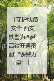 守护线路安全 西安铁警为西延高铁开通贡献“铁警力量”
