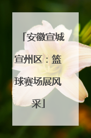 安徽宣城宣州区：篮球赛场展风采