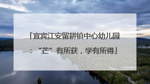 宜宾江安留耕镇中心幼儿园：“芒”有所获，学有所得