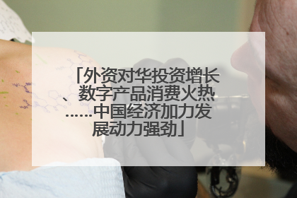 外资对华投资增长、数字产品消费火热……中国经济加力发展动力强劲
