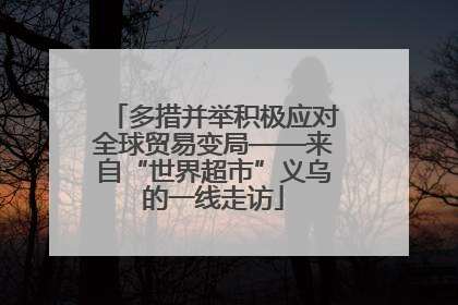 多措并举积极应对全球贸易变局——来自“世界超市”义乌的一线走访