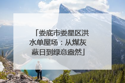 娄底市娄星区洪水单屋场：从煤灰蔽日到绿意盎然
