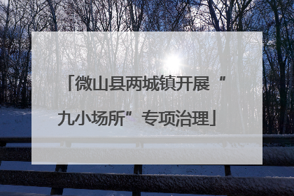 微山县两城镇开展“九小场所”专项治理