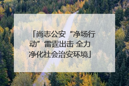 尚志公安“净场行动”雷霆出击 全力净化社会治安环境