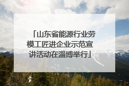 山东省能源行业劳模工匠进企业示范宣讲活动在淄博举行