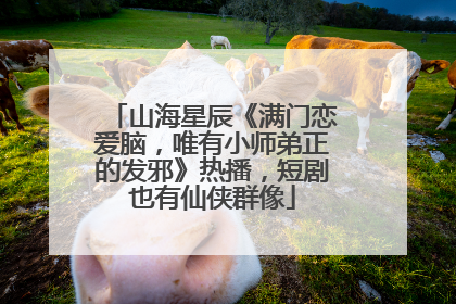 山海星辰《满门恋爱脑，唯有小师弟正的发邪》热播，短剧也有仙侠群像
