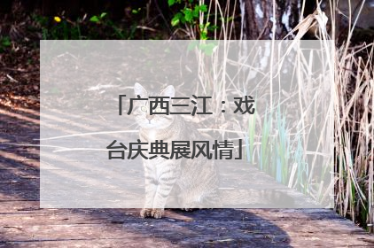 广西三江：戏台庆典展风情