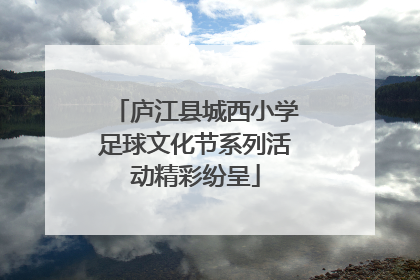 庐江县城西小学足球文化节系列活动精彩纷呈