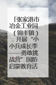 张家港市冶金工业园（锦丰镇）：开展“小小兵成长季——勇敢挑战营”国防启蒙教育活动