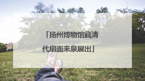 扬州博物馆藏清代扇面来泉展出