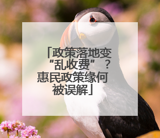 政策落地变“乱收费”？惠民政策缘何被误解