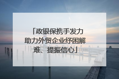 政银保携手发力 助力外贸企业纾困解难、提振信心
