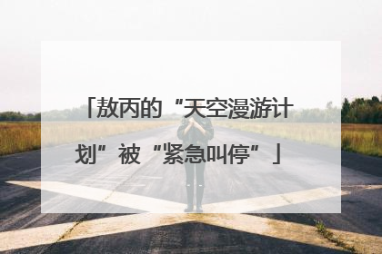 敖丙的“天空漫游计划”被“紧急叫停”