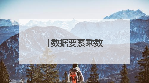 数据要素乘数效应有力释放