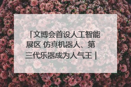 文博会首设人工智能展区 仿真机器人、第三代乐器成为人气王｜文博向“新”