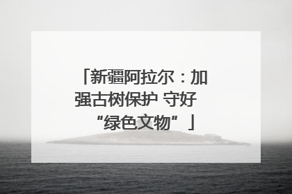 新疆阿拉尔：加强古树保护 守好“绿色文物”