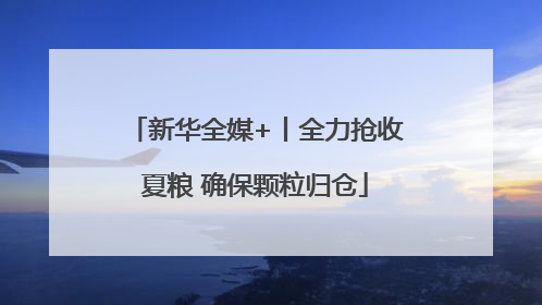 新华全媒+丨全力抢收夏粮 确保颗粒归仓