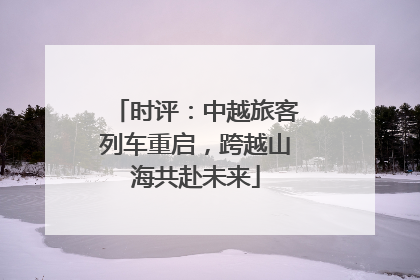时评：中越旅客列车重启，跨越山海共赴未来
