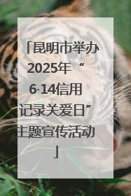 昆明市举办2025年“6·14信用记录关爱日”主题宣传活动